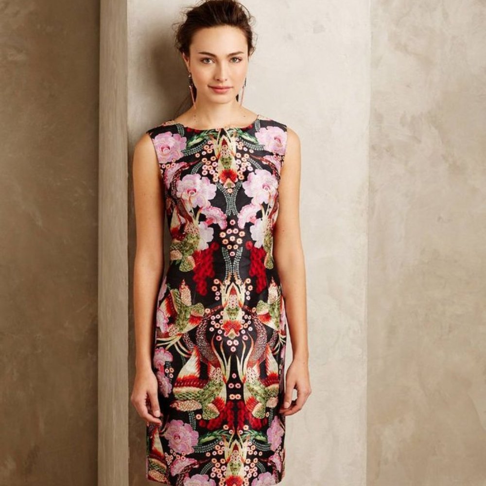 Anthropologie Payal Pratap Secret Garden Sheath 8